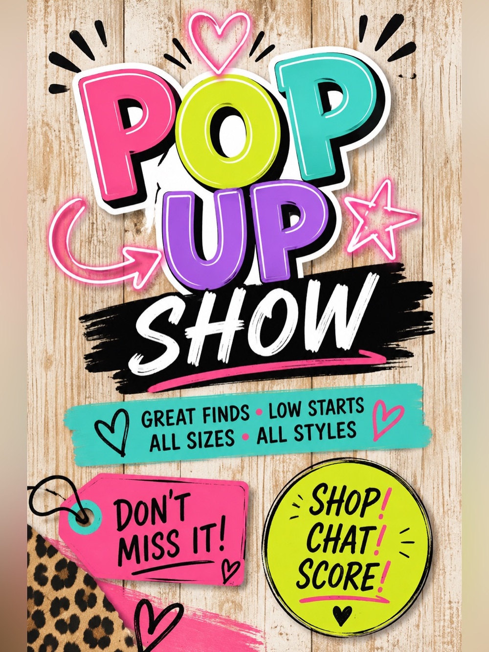 Unlisted Pop Up Sale!!!
